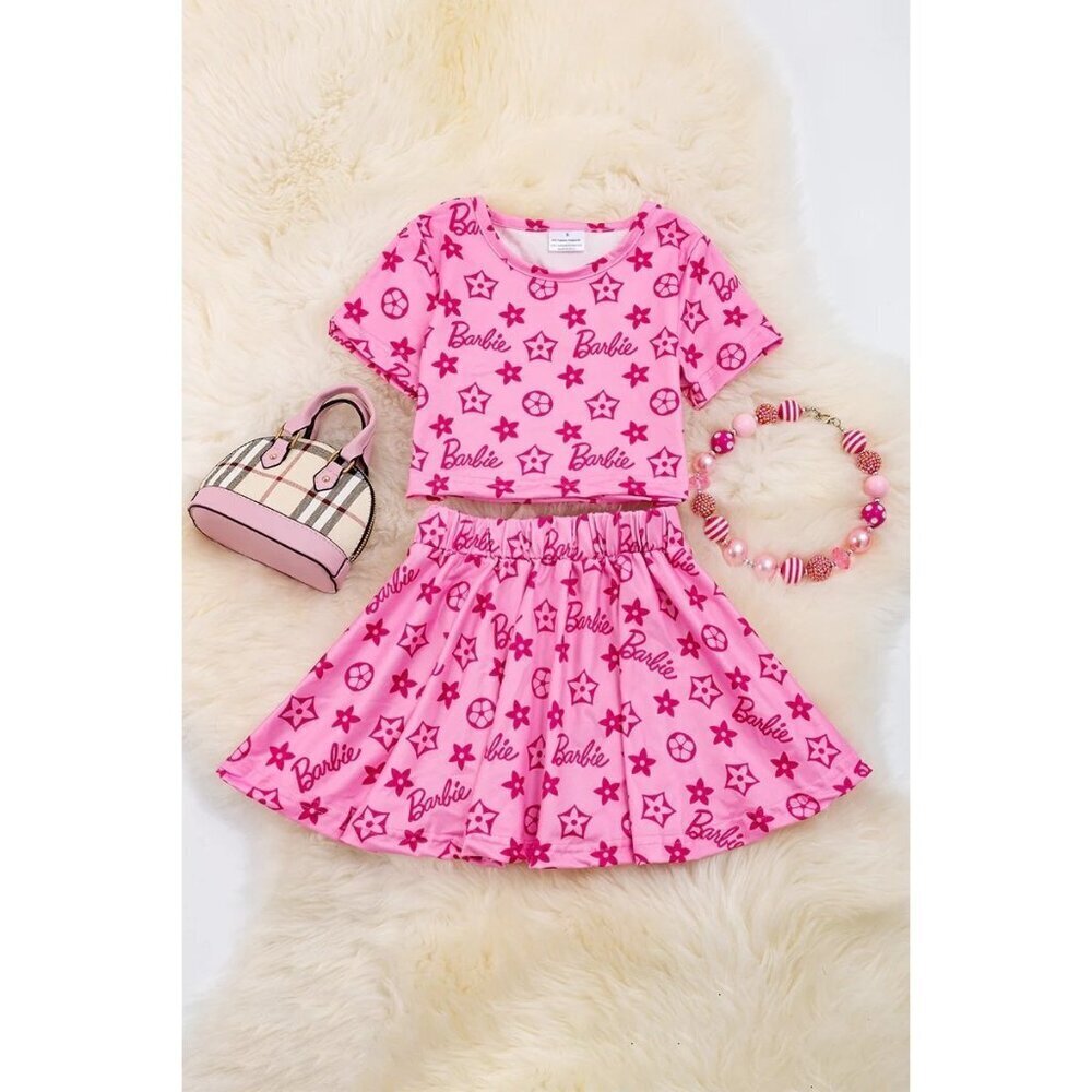 Star Printed Pink 2 Piece Set